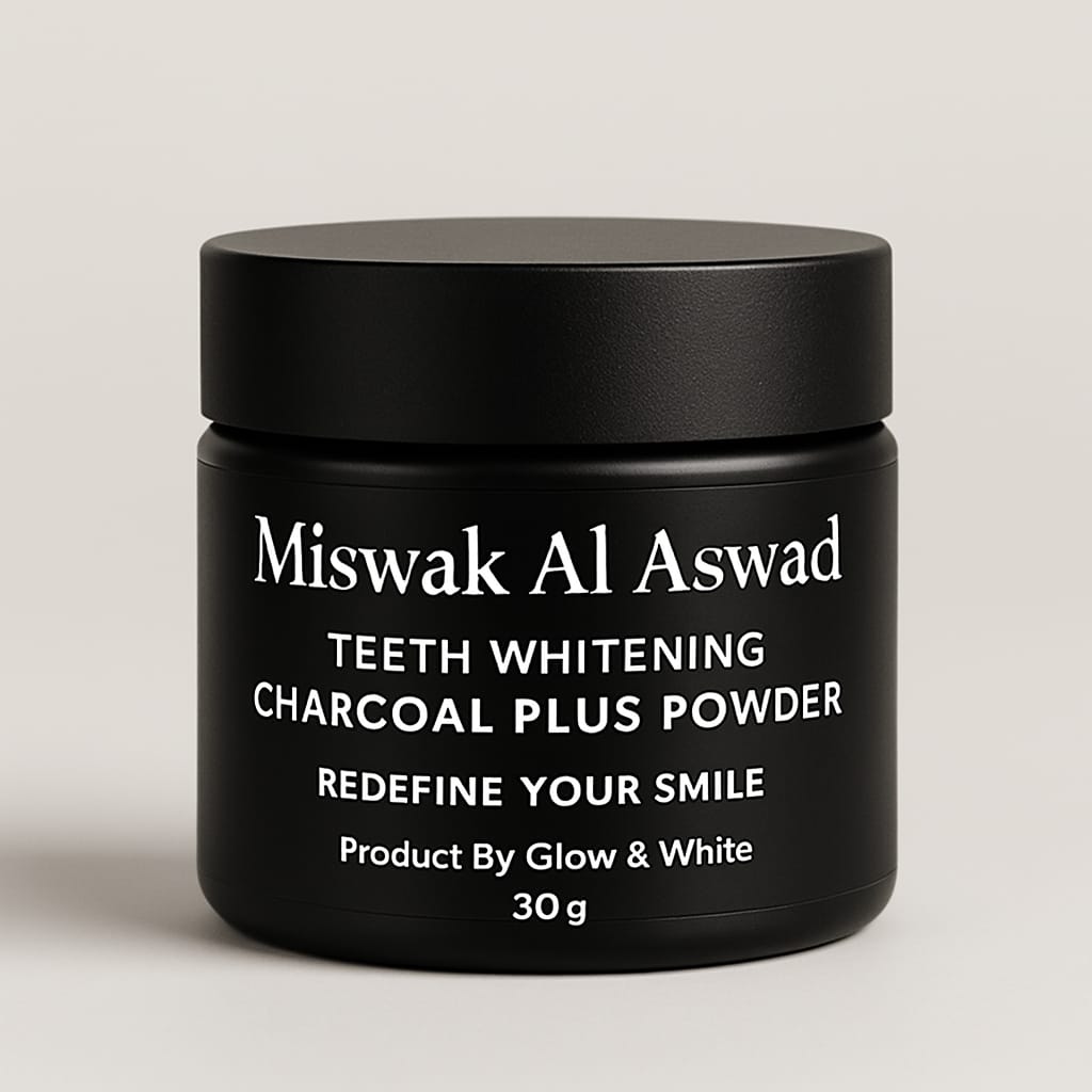 Glow & White (Activated Organic Charcoal Teeth Whitening Powder)