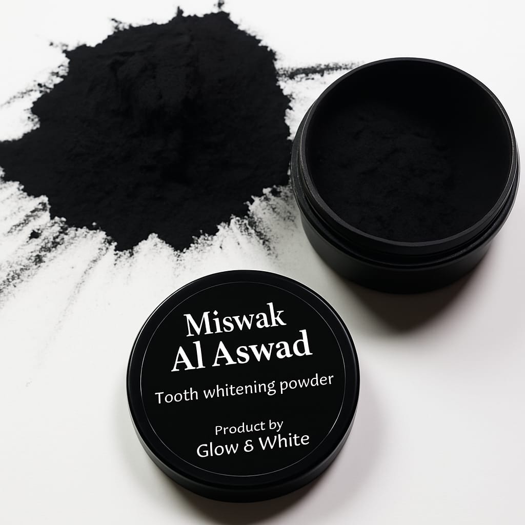 Glow & White (Activated Organic Charcoal Teeth Whitening Powder)
