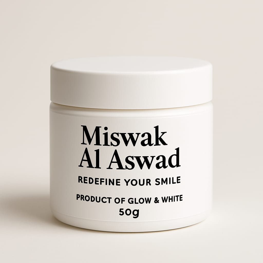 Glow & White (Activated Organic Charcoal Teeth Whitening Powder)