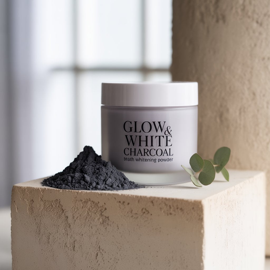 Glow & White (Activated Organic Charcoal Teeth Whitening Powder)