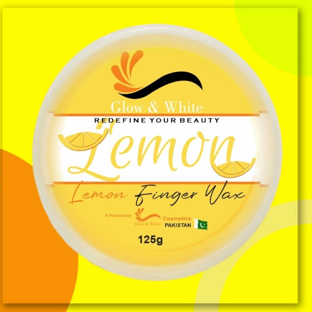Glow & White Finger Soft Wax Lemon (125g)