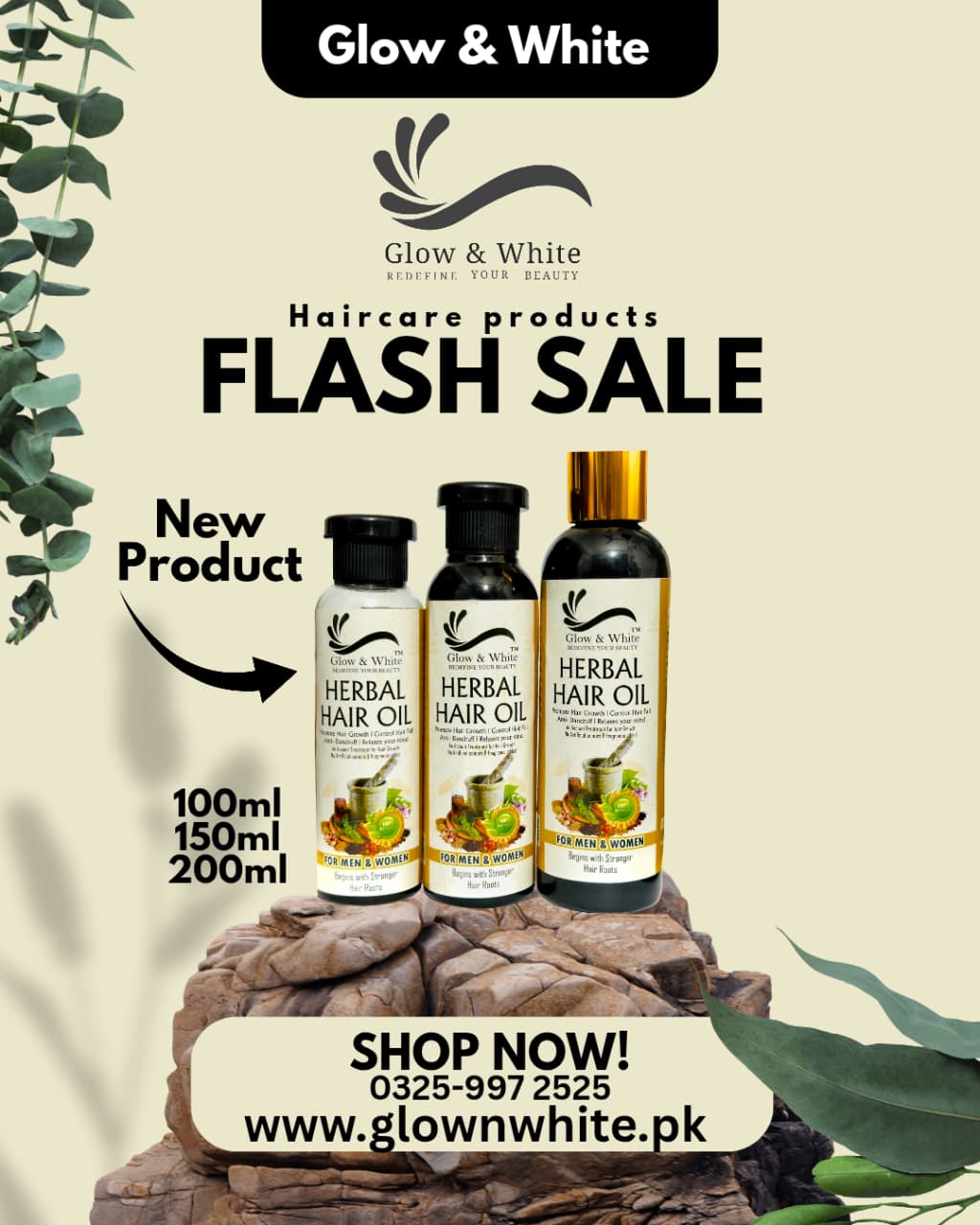 Herbal Hair Oil by Glow & White